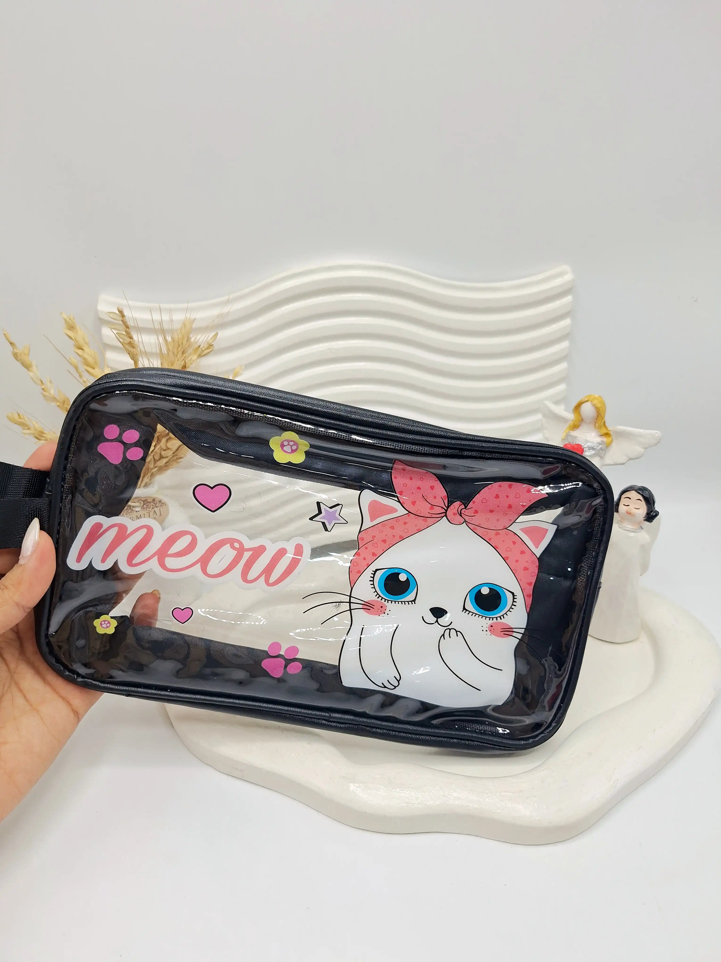 کیف آرایشی واشبگ مدل گربه کیوت