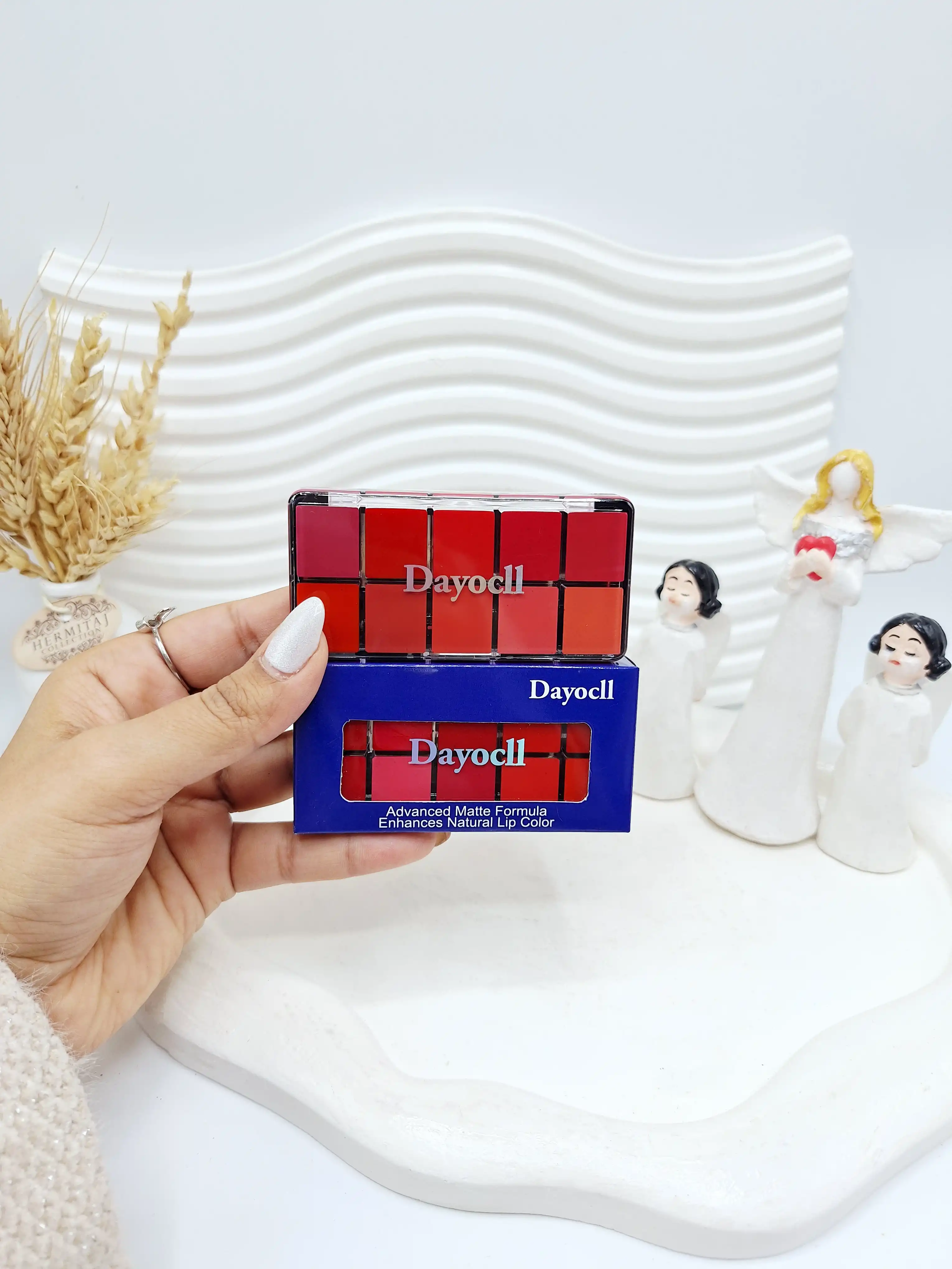 پالت رژ لب ده رنگ کیفیت عالی برند دایسل